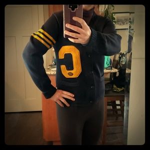 Vintage Varsity sweater cardigan M